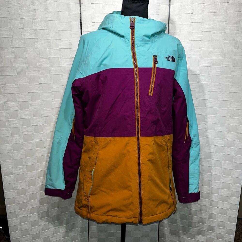 The North Face Womens Color Block Kizamm Insulated Ski Jacket Size Large
